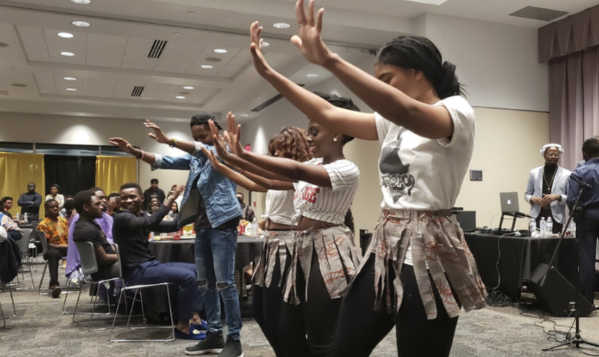 International students participate in the Taste of Africa event hosted by the African Student Association in November 2019. International students may not be able to return to campus for fall 2019, and according to the Office of International Education, no new international students will be able to attend WSU for summer sessions due to Visa restrictions from COVID-19.